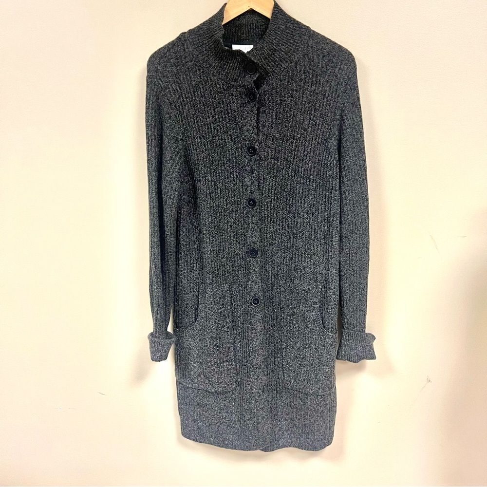 Jill Jill longline Gray Knit Cardigan Sz Sm
